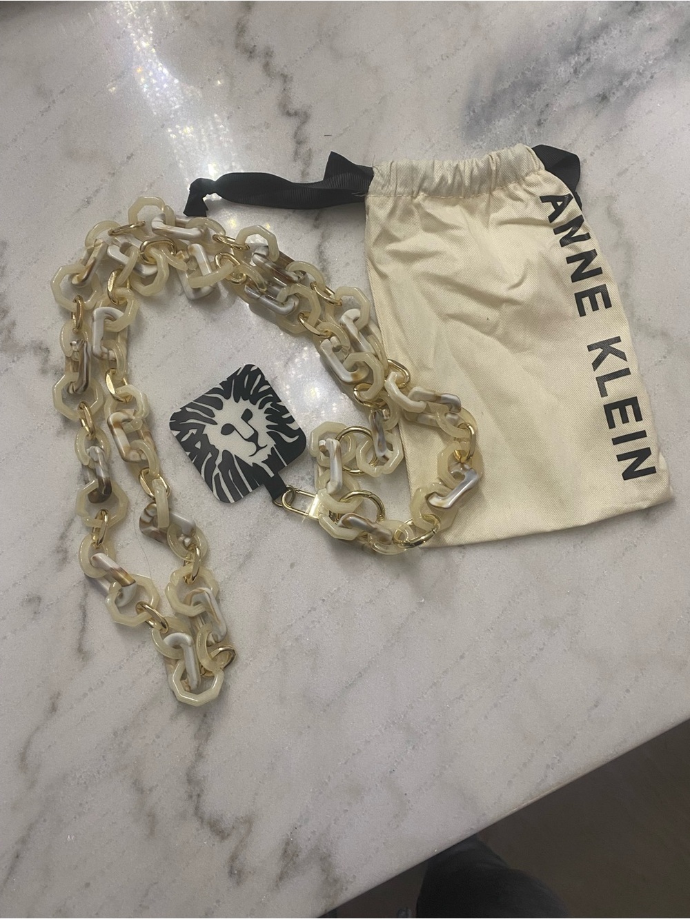 Anne Klein Acrylic Crossbody iPhone Chain
